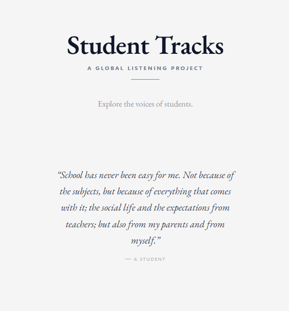 LTL Pulse echo view showing clustered student voice material.
